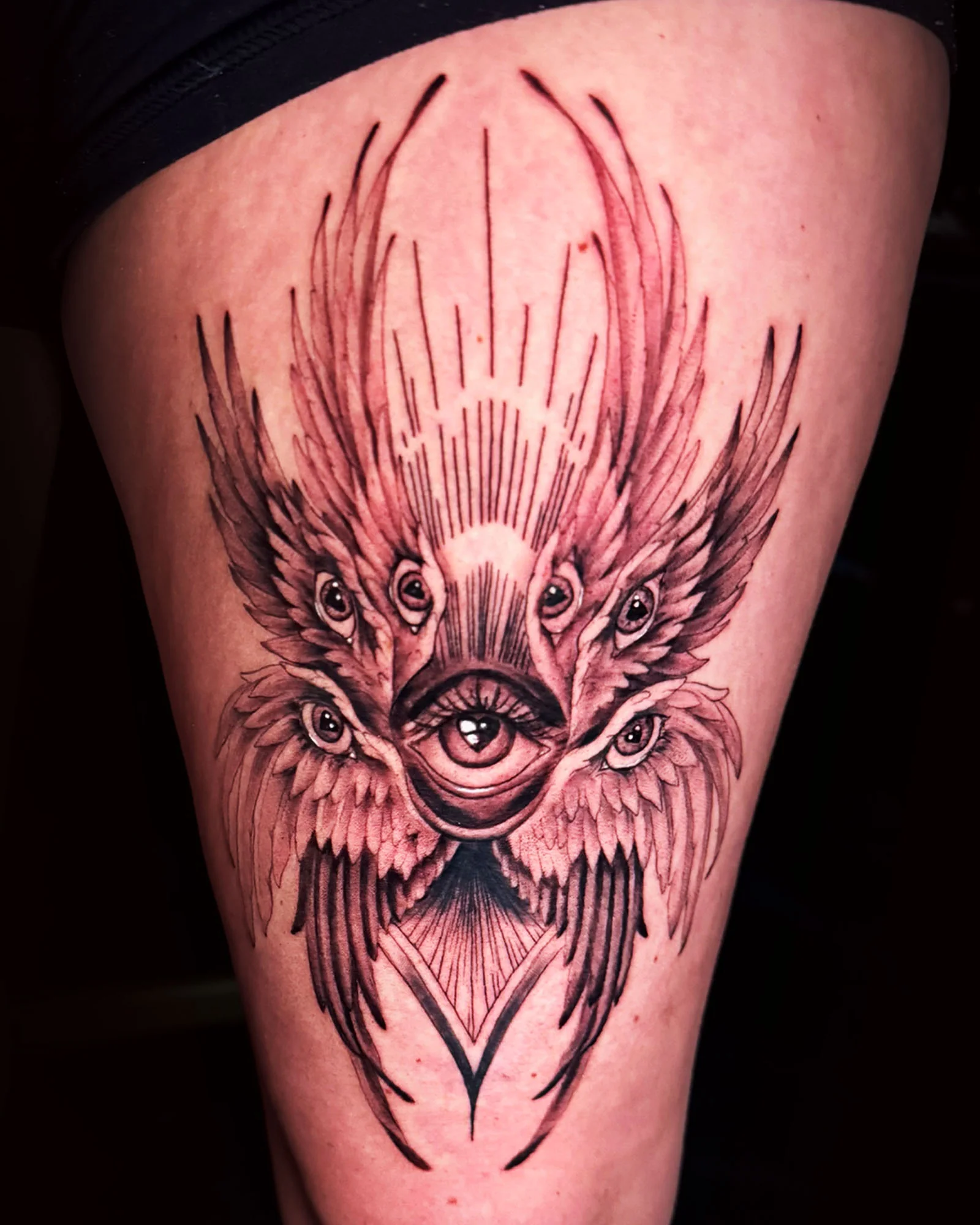 Black and gray tattoo by Jane Chesnut 12