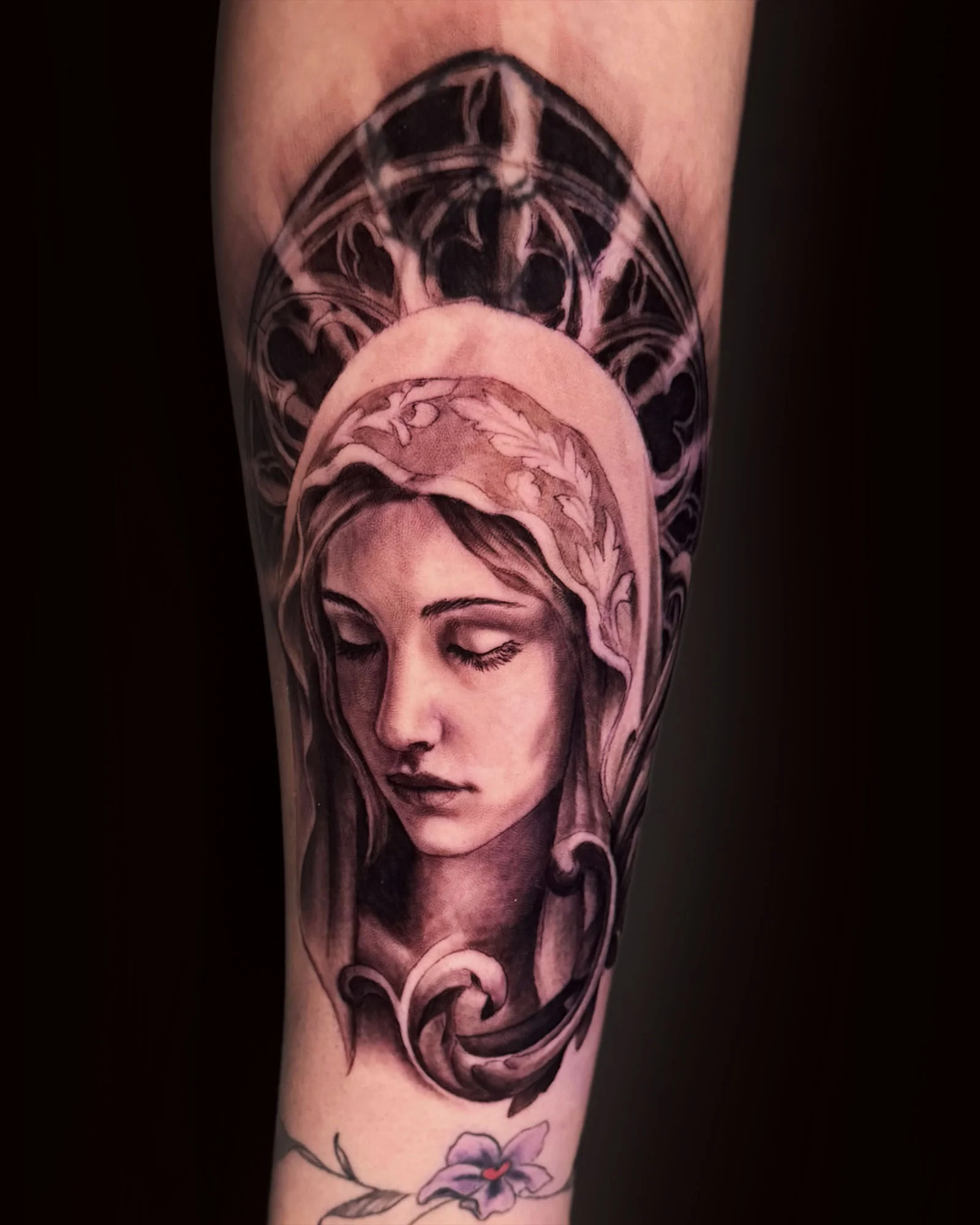 Black and gray tattoo by Jane Chesnut 17