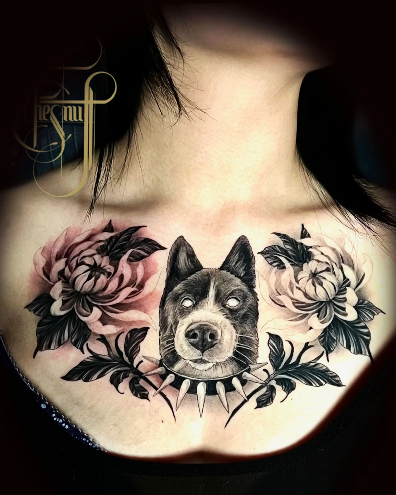 Black and gray tattoo by Jane Chesnut 19